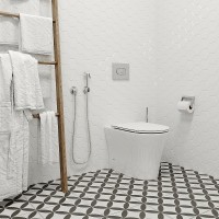Унитаз Ceruttispa Adige F CT8907 приставной с сиденьем Микролифт фарфор приставной
