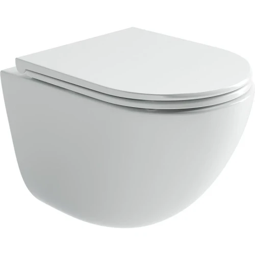 Унитаз с инсталляцией Ceramicanova Vogue CN4008T + Tece Base 9400413 с сиденьем Микролифт и Белой клавишей смыва