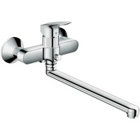Смеситель для ванны Hansgrohe Logis 71402000 универсальный Хром латунь на стену