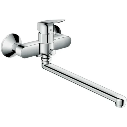 Смеситель для ванны Hansgrohe Logis 71402000 универсальный Хром латунь на стену