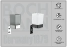 Стакан для зубных щеток Boch Mann CR-D01-06MB BM10664 Черный матовый