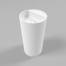 Раковина Whitecross Pantheon 43 0708.043043.200 Белая матовая искусственный камень (литьевой мрамор) напольный