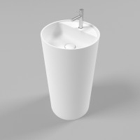 Раковина Whitecross Pantheon 43 0708.043043.200 Белая матовая искусственный камень (литьевой мрамор) напольный
