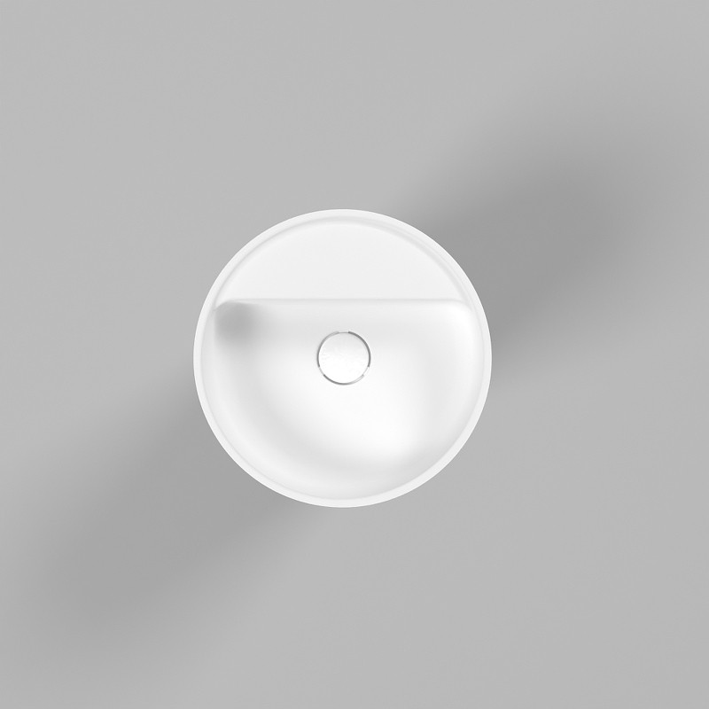 Раковина Whitecross Pantheon 43 0708.043043.200 Белая матовая искусственный камень (литьевой мрамор) напольный