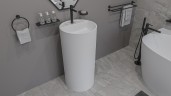Раковина Whitecross Pantheon 43 0708.043043.200 Белая матовая искусственный камень (литьевой мрамор) напольный