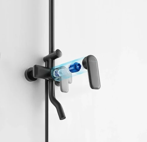 Душевая система Arrow AG3311BC цвет Черный матовый