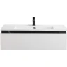 Тумба с раковиной Cezares Slider 100 SLIDER-1000-1C-SO-BO+100 CZR-1000/480-LV-MR-PRS подвесная Bianco Opaco