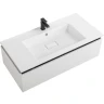 Тумба с раковиной Cezares Slider 100 SLIDER-1000-1C-SO-BO+100 CZR-1000/480-LV-MR-PRS подвесная Bianco Opaco