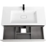 Тумба с раковиной Cezares Slider 100 SLIDER-1000-1C-SO-BO+100 CZR-1000/480-LV-MR-PRS подвесная Bianco Opaco
