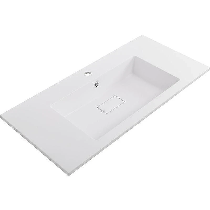 Тумба с раковиной Cezares Slider 100 SLIDER-1000-1C-SO-BO+100 CZR-1000/480-LV-MR-PRS подвесная Bianco Opaco