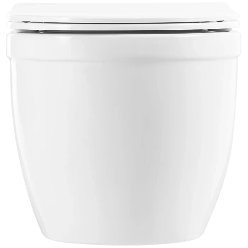 Комплект унитаза с инсталляцией BelBagno Loto BB070CHR/SC/BB026/BB042BL с сиденьем Микролифт и Белой глянцевой клавишей смыва фаянс подвесной