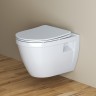Комплект унитаза с инсталляцией BelBagno Loto BB070CHR/SC/BB026/BB042BL с сиденьем Микролифт и Белой глянцевой клавишей смыва фаянс подвесной