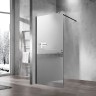 Душевая перегородка Vincea Walk-In 100 VSW-1H100MRB профиль Черный стекло зеркальное