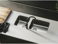 Кухонная мойка Alveus Luno 40 SAT 90 FI 480x400 1129252 Сатинированная сталь нержавеющая сталь встраиваемый