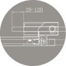 Душевой уголок Cezares Slider 80x80 SLIDER-A-2-70/80-GRIGIO-Cr профиль Хром стекло серое