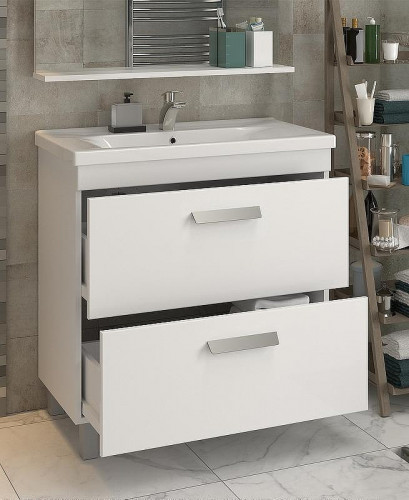 Тумба под раковину Vigo Nova 80 tn.NOV.MIR.80.2Y Белая
