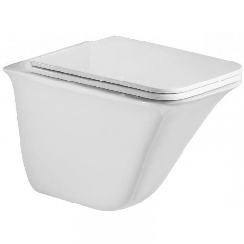 Комплект унитаза с инсталляцией WeltWasser AMBERG 497 + ROTBACH 004 GL-WT + AMBERG RD-CR 10000006656 цвет Белый глянцевый с сиденьем Микролифт и клавишей смыва цвет Хром