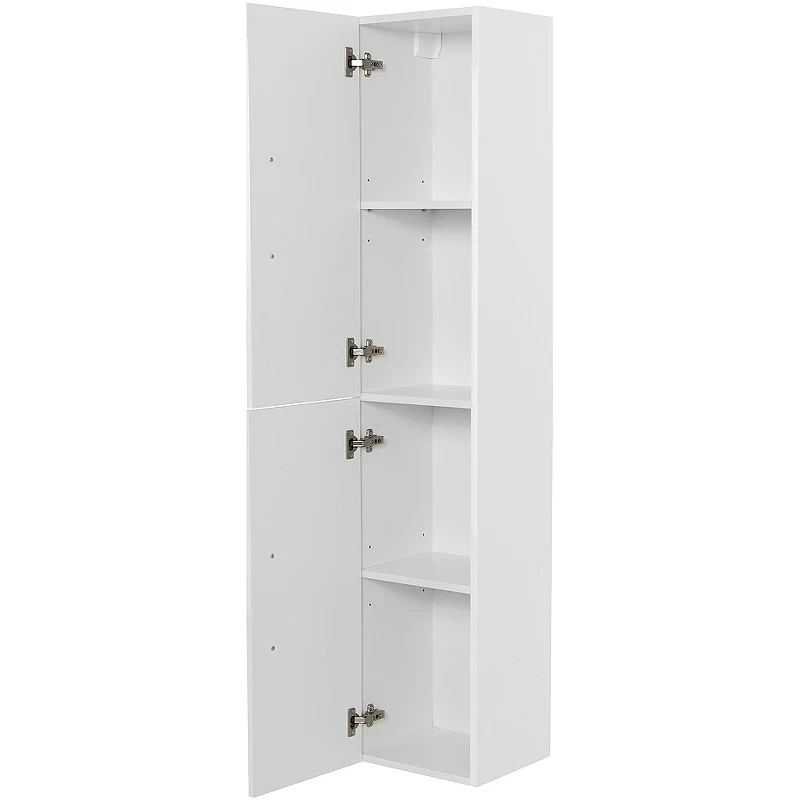 Шкаф пенал BelBagno Aurora 33 L AURORA-1600-2A-SC-BO-P-L подвесной Bianco Opaco МДФ / ЛДСП