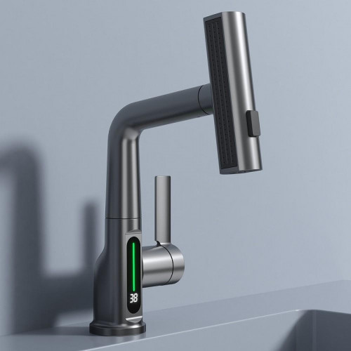 Смеситель для раковины Black&amp;White Sky Day SD3027GM 3027GM Gun Metal