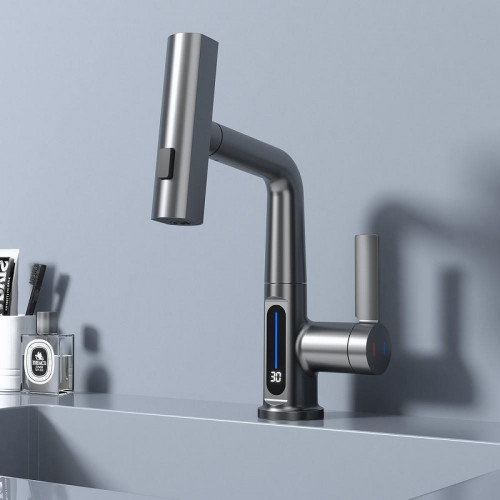 Смеситель для раковины Black&amp;White Sky Day SD3027GM 3027GM Gun Metal