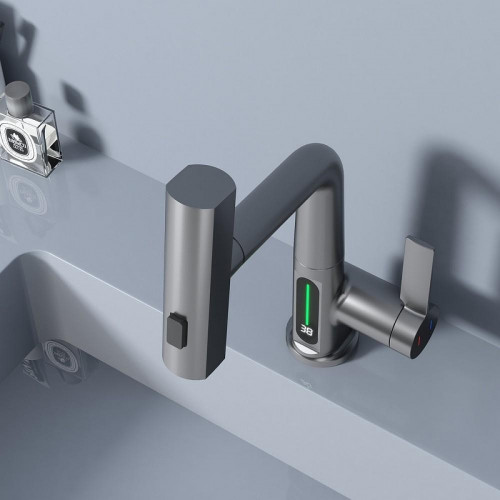 Смеситель для раковины Black&amp;White Sky Day SD3027GM 3027GM Gun Metal