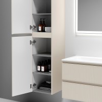 Шкаф пенал Sancos Snob T 35 PSNT35CE подвесной Beige Soft МДФ / ЛДСП