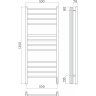 Электрический полотенцесушитель Terminus Ватикан П12 500х1250 4670078544414 Хром нержавеющая сталь