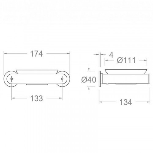 Мыльница Ramonsoler Accesorios SOP02IC Никель брашированный