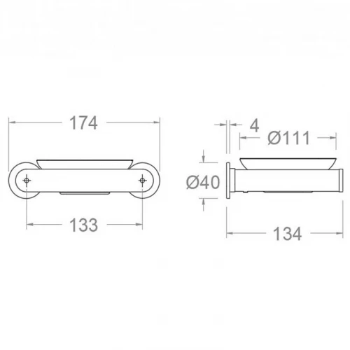 Мыльница Ramonsoler Accesorios SOP02IC Никель брашированный