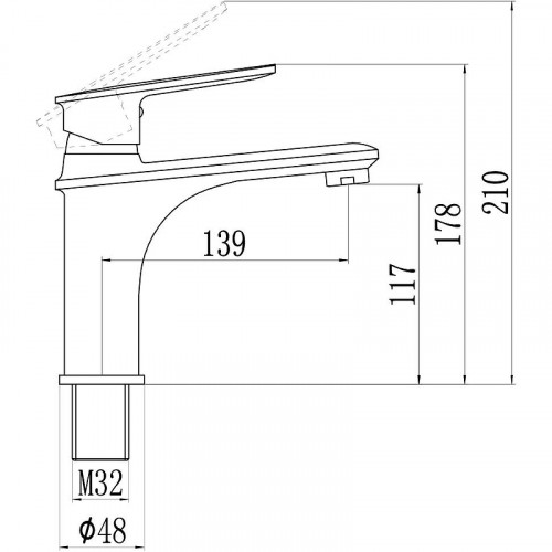 Смеситель для раковины Savol S-600601A цвет Хром