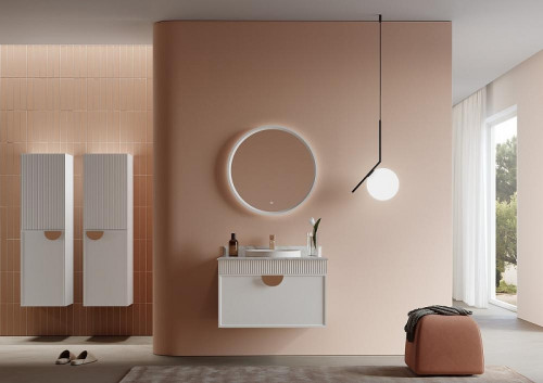 Тумба с раковиной Orka Molino 82 5004580 подвесная цвет Белый матовый