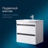 Тумба под раковину AM.PM Pulse 60 M91FHX0602WG подвесная цвет Белый глянец Графит