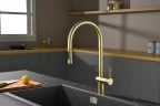 Смеситель для кухни AQUAme Cucina AQM9901BG цвет Шлифованное золото