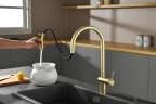 Смеситель для кухни AQUAme Cucina AQM9901BG цвет Шлифованное золото