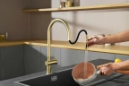 Смеситель для кухни AQUAme Cucina AQM9901BG цвет Шлифованное золото