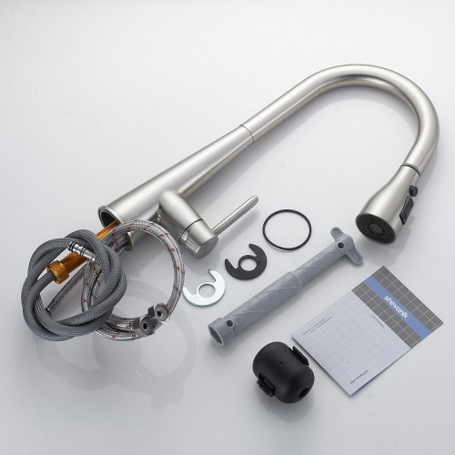 Смеситель для кухни Shevanik S363L цвет Сатин