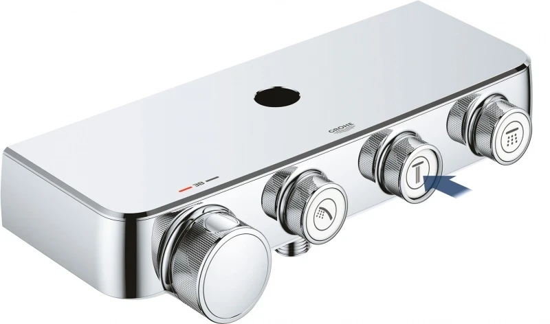 Душевая система Grohe SmartControl 26507000 с термостатом Хром латунь на стену