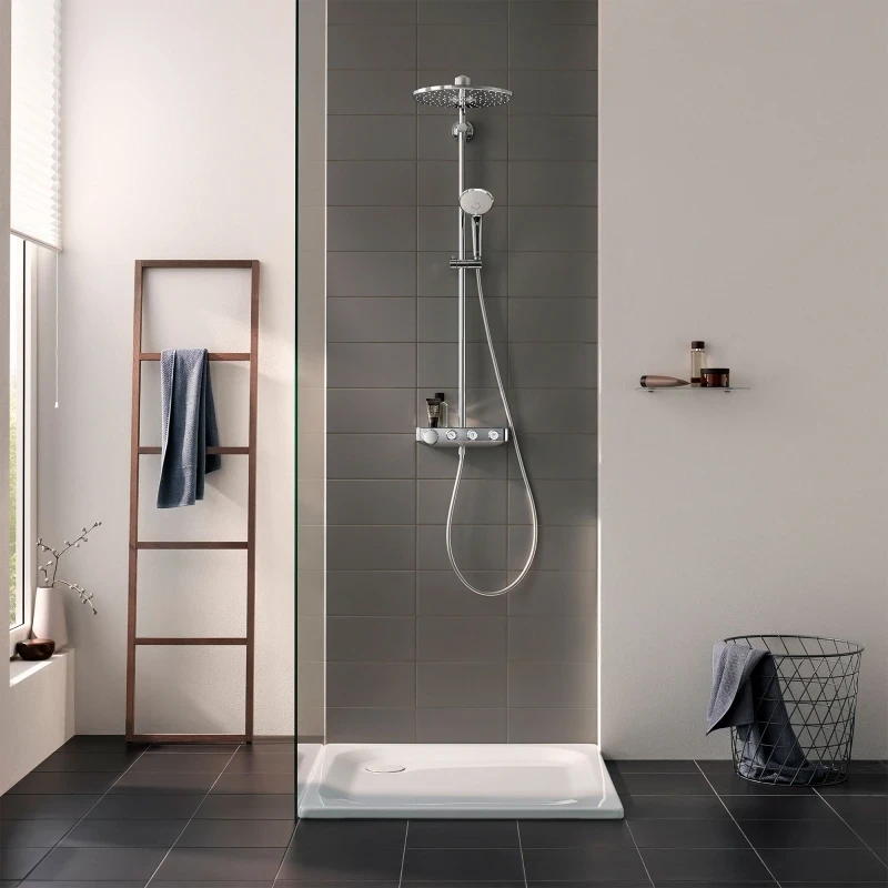 Душевая система Grohe SmartControl 26507000 с термостатом Хром латунь на стену