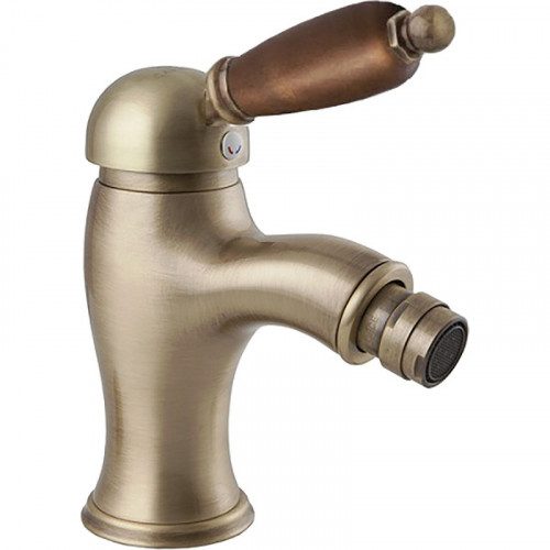 Смеситель для биде Cezares Elite BSM1 ручка металл Бронза/орех латунь