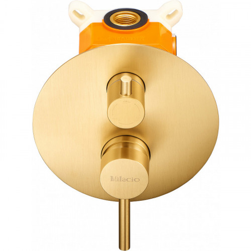 Душевая система Milacio Ultra MCU.150.GD Брашированное золото нержавеющая сталь встраиваемый