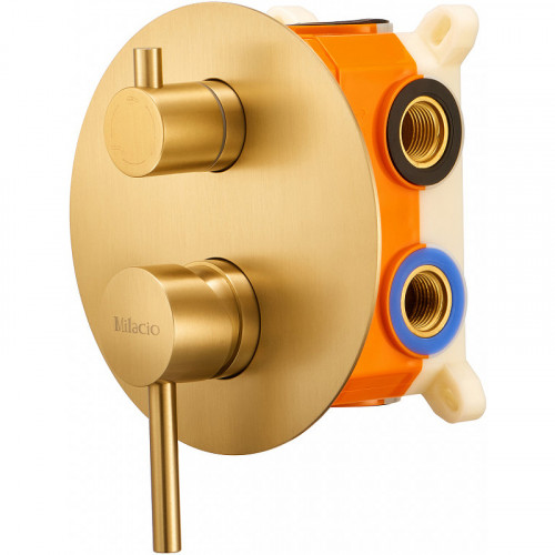 Душевая система Milacio Ultra MCU.150.GD Брашированное золото нержавеющая сталь встраиваемый