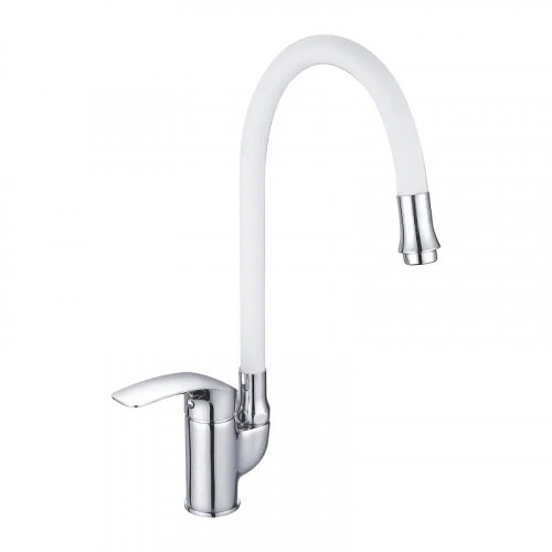 Смеситель для кухни Shevanik S5543-1 цвет Хром Белый