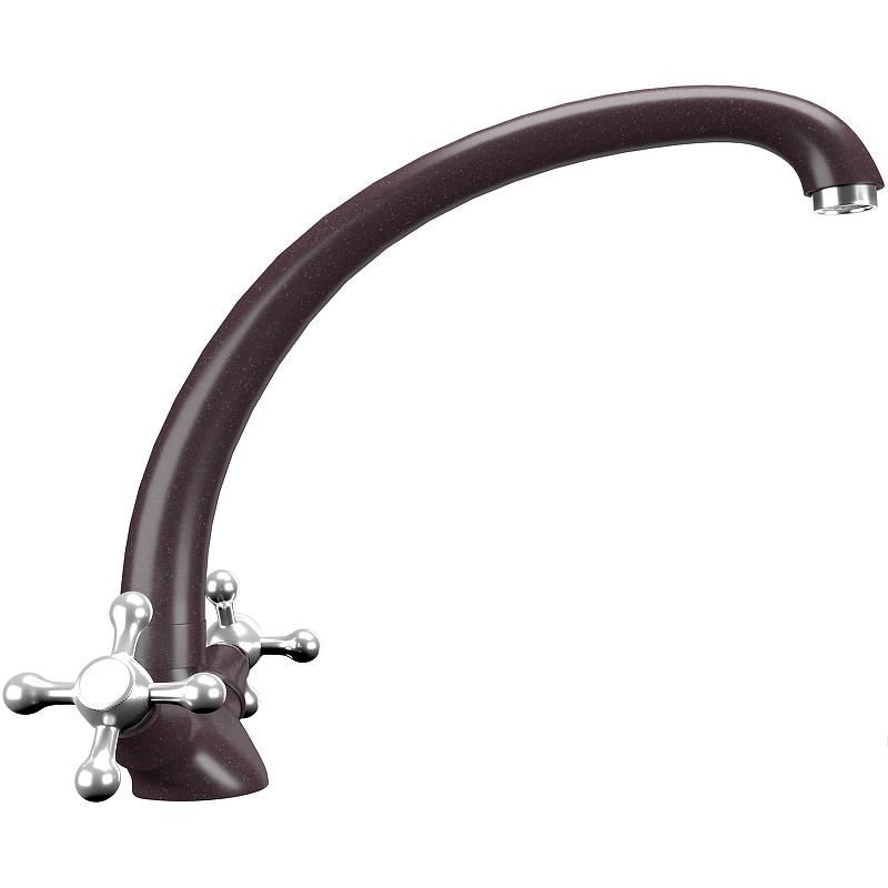 Смеситель для кухни Ulgran Classic U-013-345 Шоколад латунь