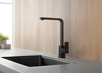 Смеситель для кухни Aquatek Либра AQ1680MB Черный матовый латунь