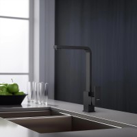 Смеситель для кухни Aquatek Либра AQ1680MB Черный матовый латунь