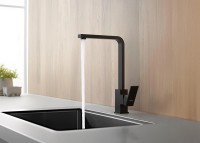 Смеситель для кухни Aquatek Либра AQ1680MB Черный матовый латунь