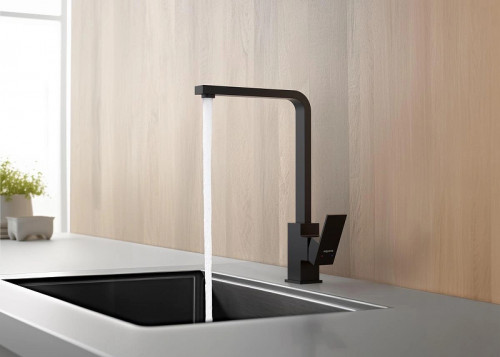 Смеситель для кухни Aquatek Либра AQ1680MB Черный матовый латунь