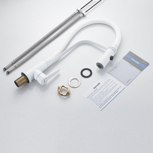 Смеситель для кухни Shevanik S943C-1 цвет Белый