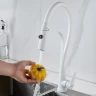 Смеситель для кухни Shevanik S943C-1 цвет Белый