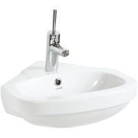 Раковина Creavit Corner 45 VT145-00CB00E-0000 угловая Белая фарфор подвесная